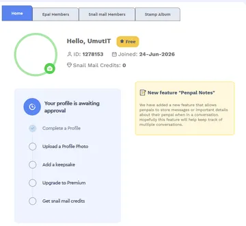 Original-Website zum Vergleich: Dashboard