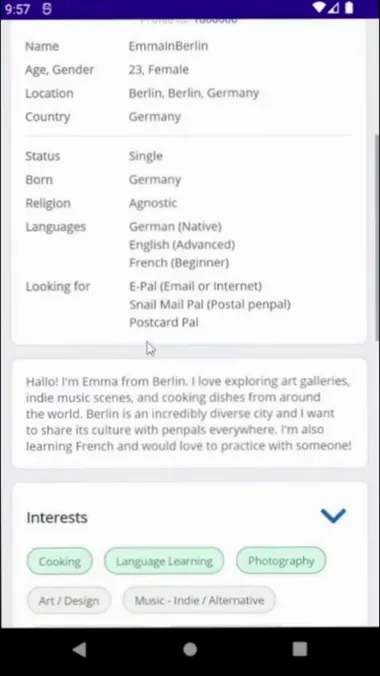 Ein anderes Profil